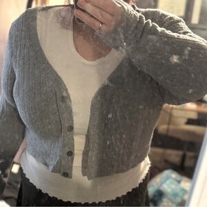 AE Crop Top Cardigan